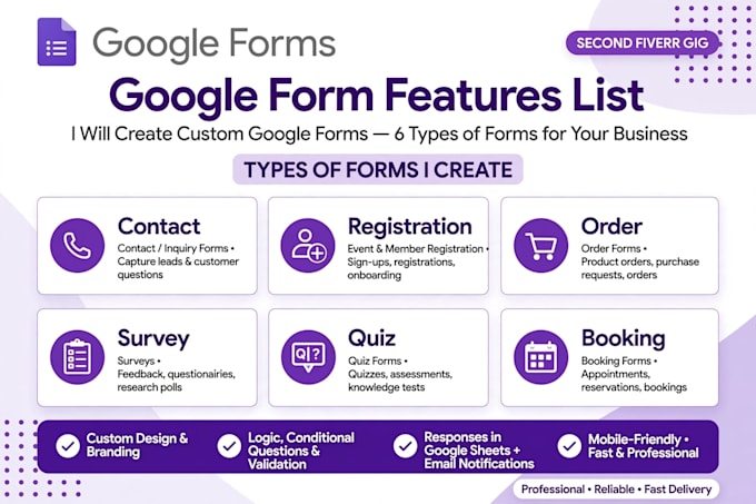create professional google forms with logic and payment