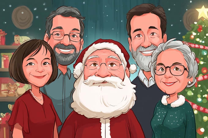 draw your christmas pet portrait