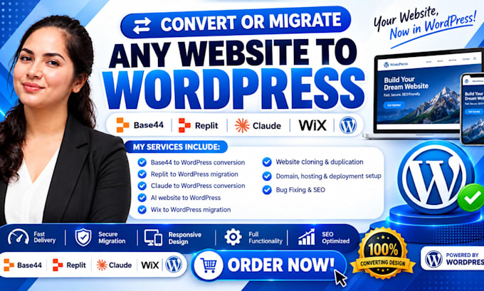 clone migrate lovable to wordpress base44 to wordpress claude to wix replit ai