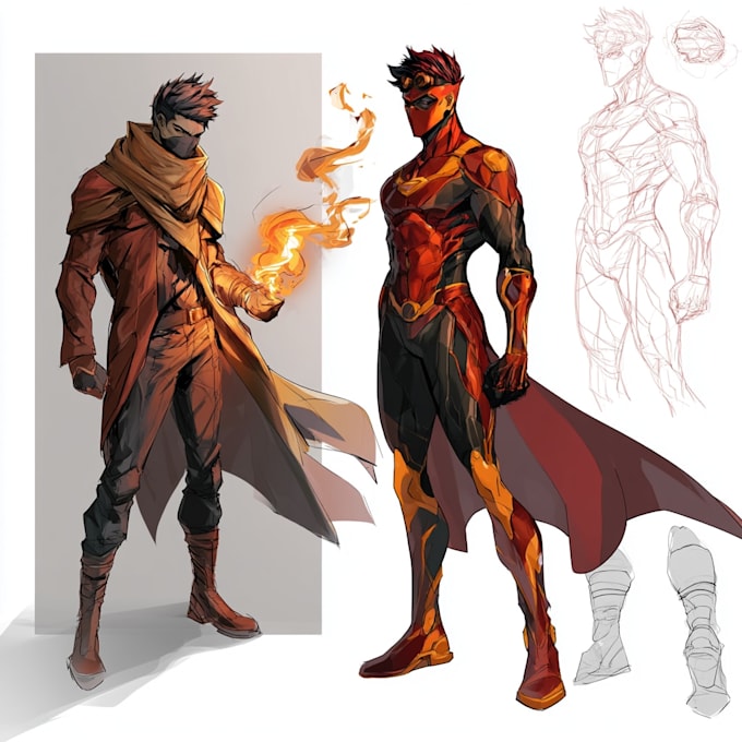 superhero comic book art and illustration
