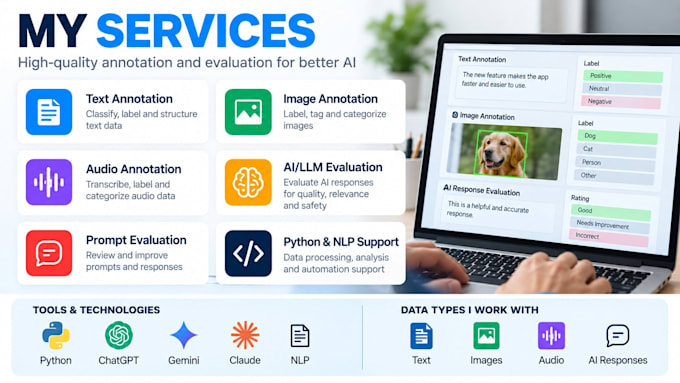 do ai data annotation, labeling and llm content evaluation