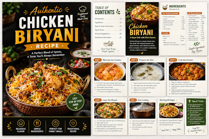 write cookbook design and writing expert