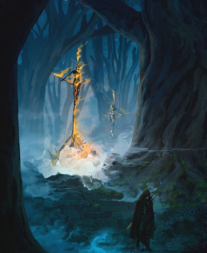 fantasy book cover art and book design