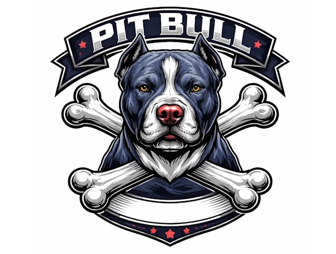 create an amazing pitbull logo for your brand
