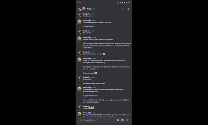 develop ai based chatbots for telegram, discord and websites