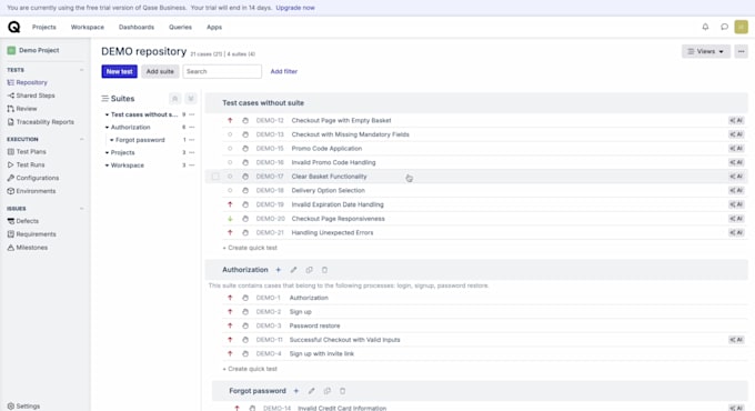 test your application manually and with automation