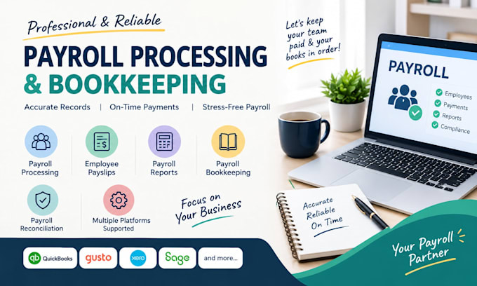 manage payroll processing, bookkeeping and payroll reports for you