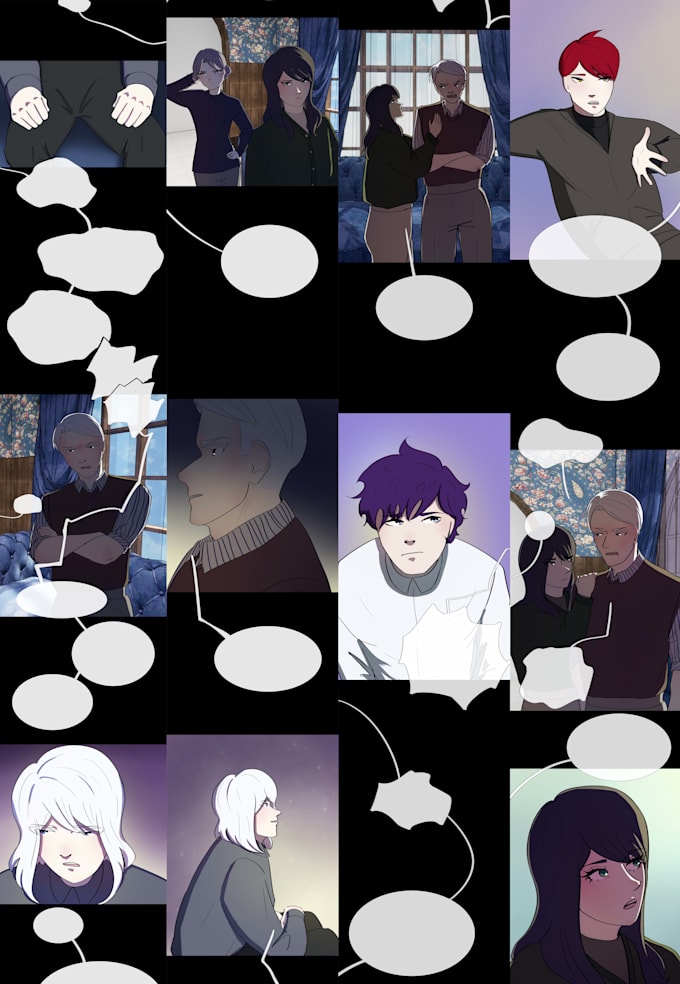 draw a webtoon in the manhwa style