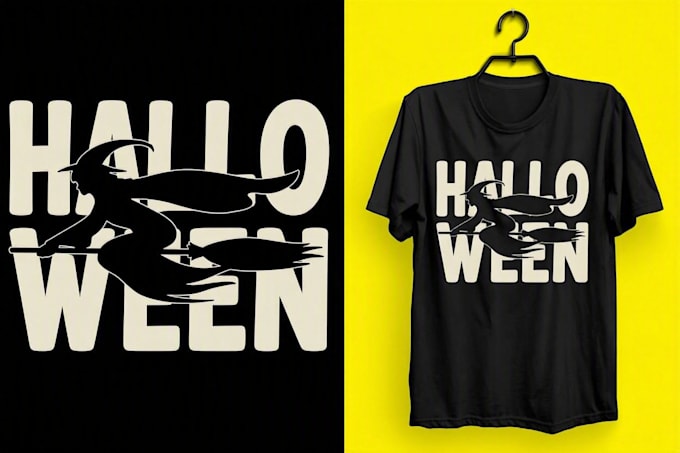 do create spooky halloween t shirt design