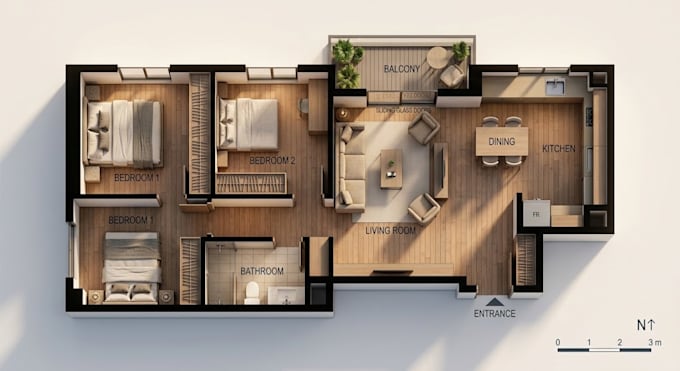 create 3d floor plans and virtual staging for your property