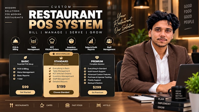 build a custom restaurant pos and billing system