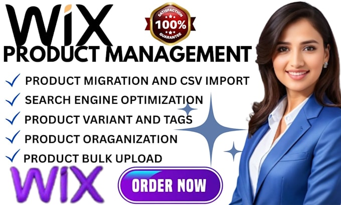 do wix product SEO variant tag CSV import organization bulk upload migration