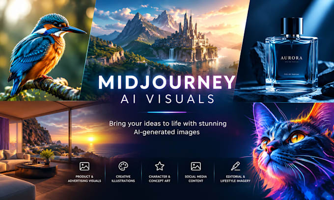 create stunning ai images and visuals using midjourney