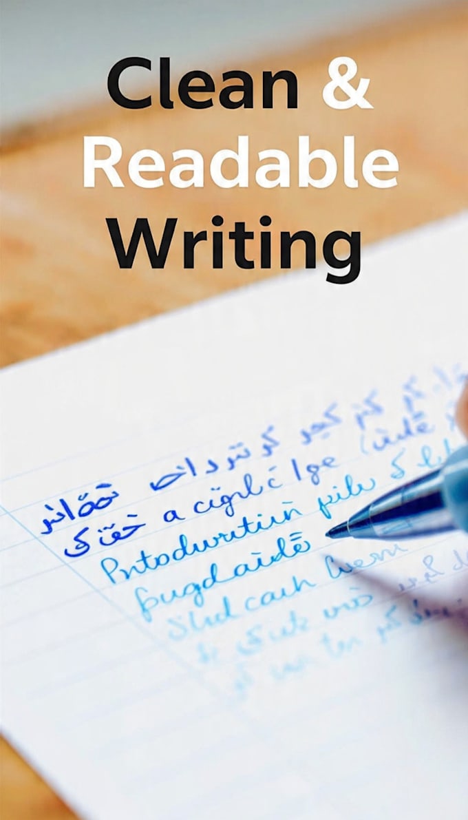 write neat handwritten urdu english notes and copy writing