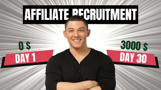 recruit affiliates with custom outreach and program  promo