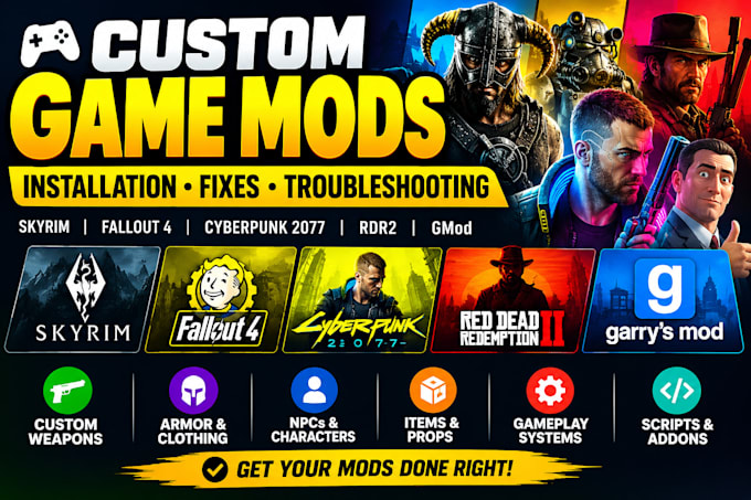 create armor weapons skyrim mod cyberpunk 2077 fallout4 mod rdr2 gmod game mods