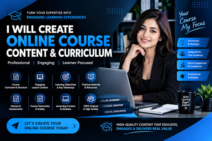 develop engaging online course content and lessons