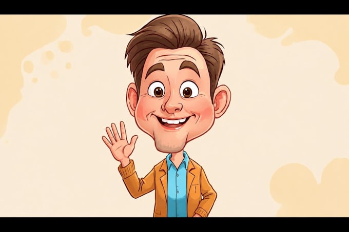 draw carton caricature for youq