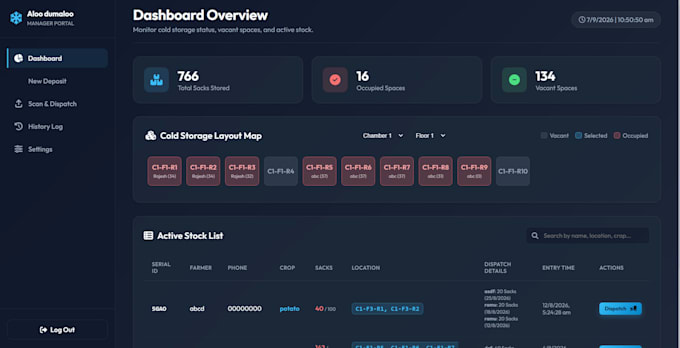 develop warehouse inventory management software