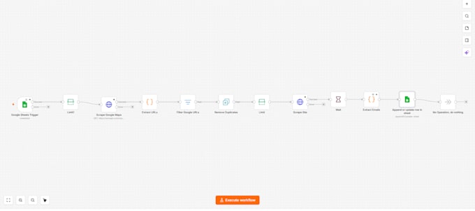 web scrape google maps data into sheets and airtable