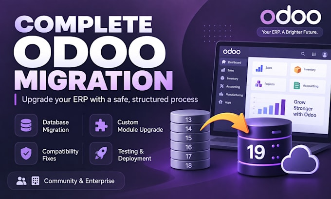 do odoo migration, version upgrade and custom module migration