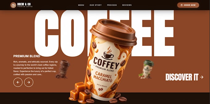 design and develop a modern 3d animated website