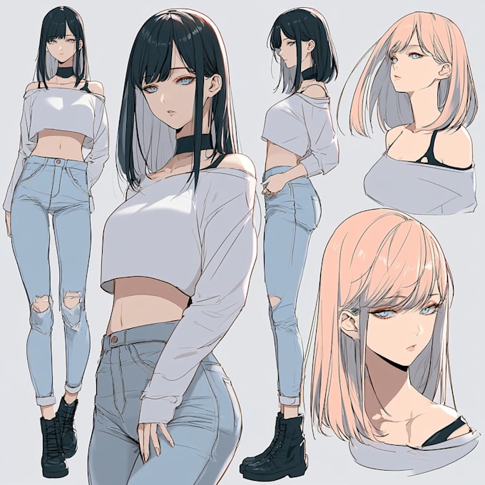 make illustration in anime and manga style