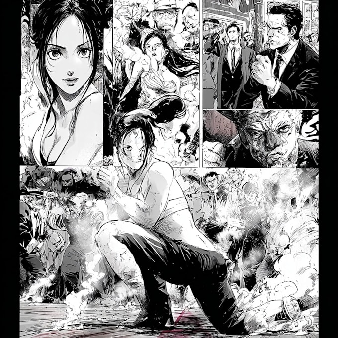 draw comic book or comic pages for you