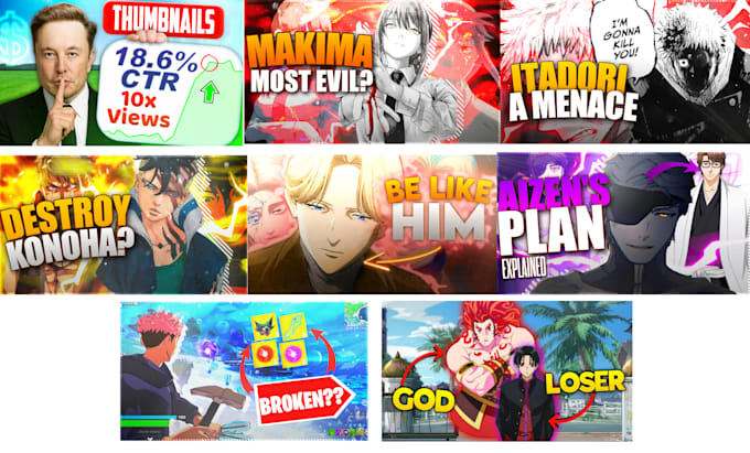 create high CTR catchy thumbnails