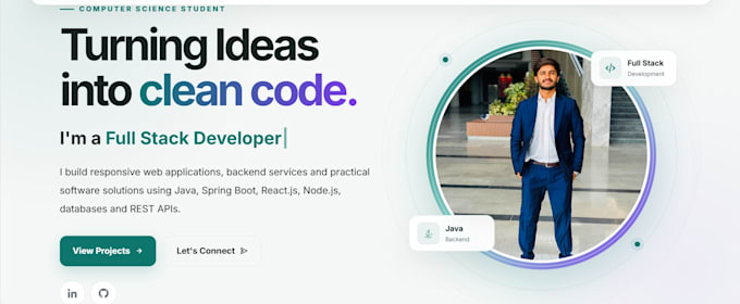 develop a java spring boot full stack web application