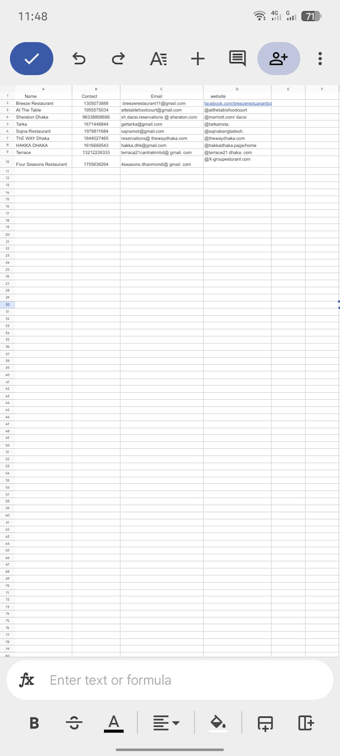 do internet research and spreadsheet data entry