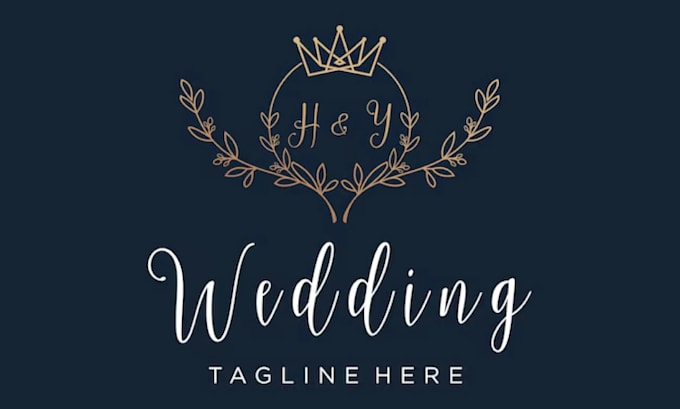 create modern wedding logo, monogram, or initials design