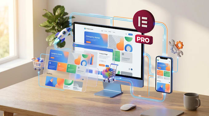 design a landing page using elementor pro
