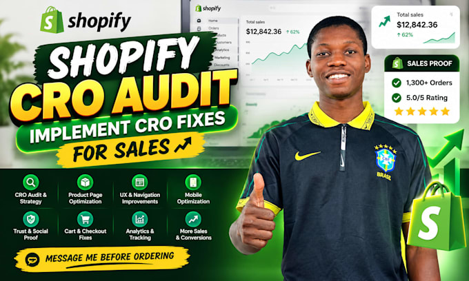 audit implement shopify conversion rate optimization shopify cro fixes for sales