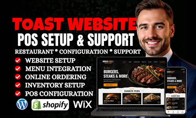setup and support your toast pos restaurant system toast tab menu for restaurant
