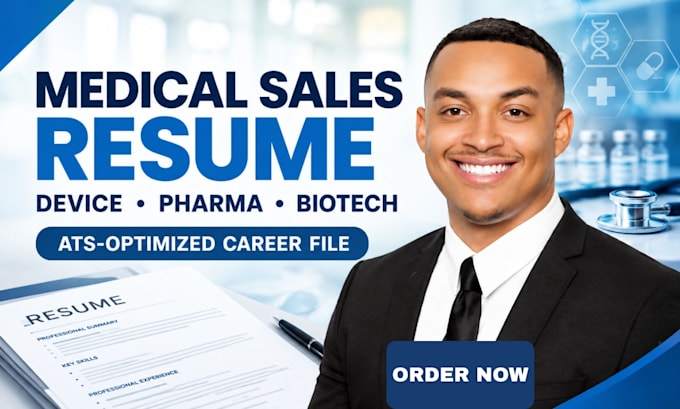 write ats optimized medical sales, pharma sales representative resume