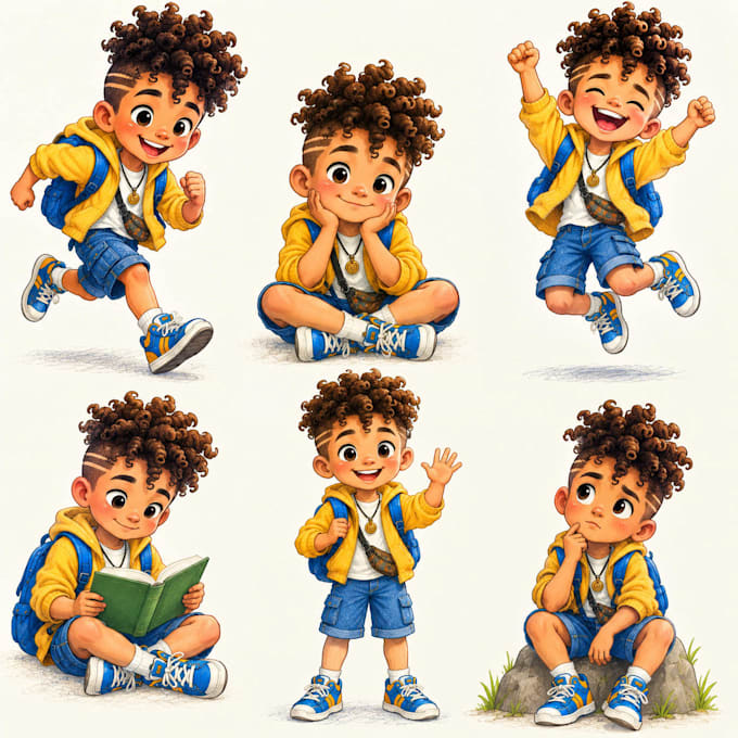 draw cute and unique characters for your childrens book