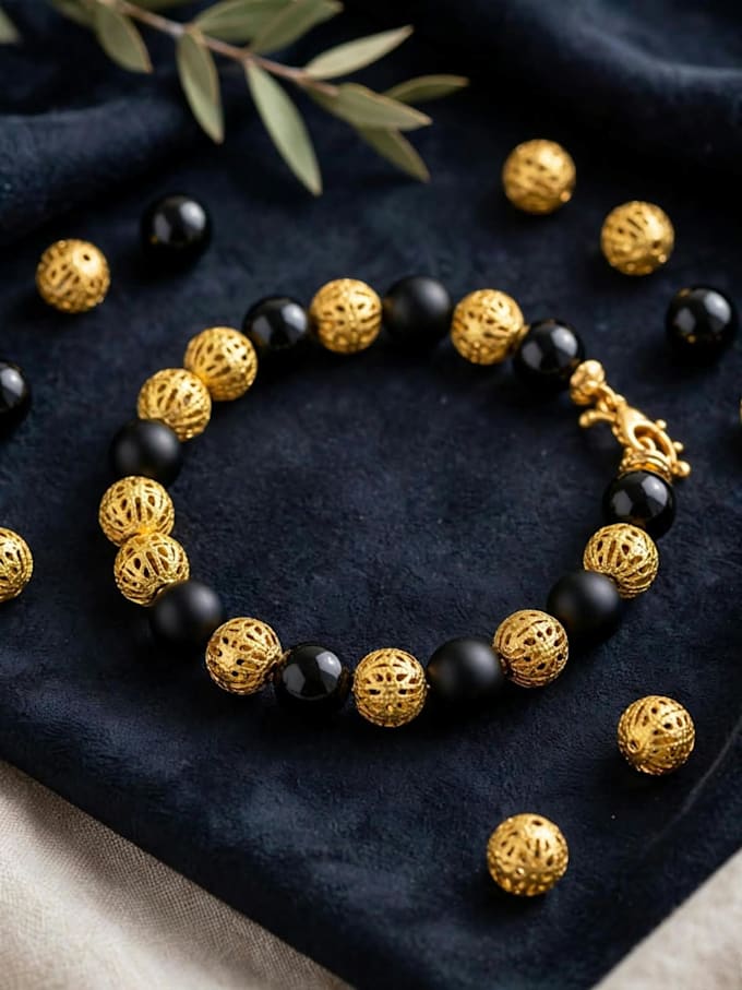 make custom crystal bracelet with your name and charms
