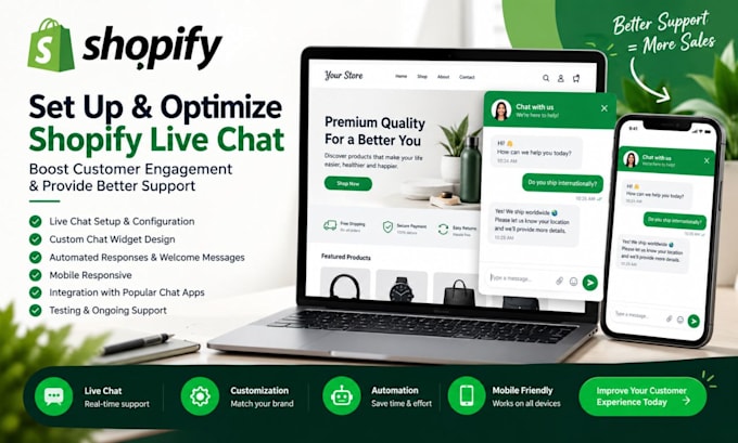 set up and optimize shopify live chat for better customer support
