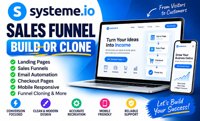 build or clone your systeme io sales funnel