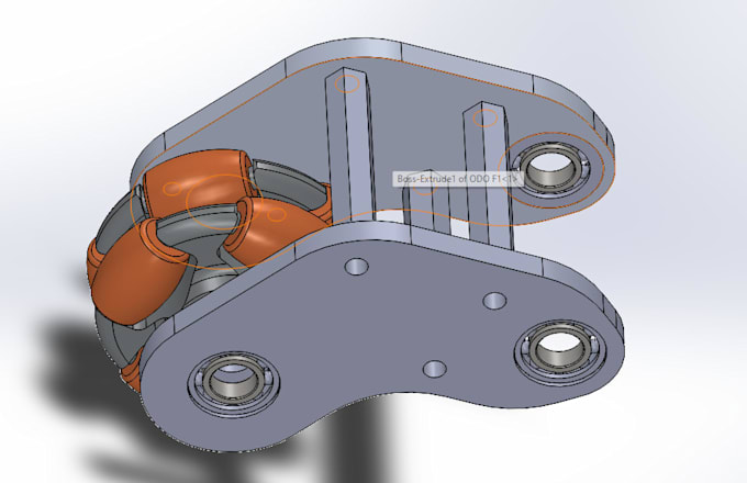 design 3d mechanical parts and assemblies in solidworks
