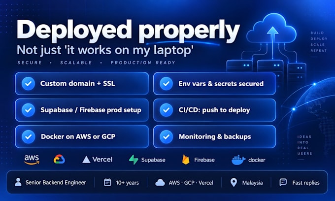 deploy your lovable, bolt or cursor app to vercel, aws or google cloud