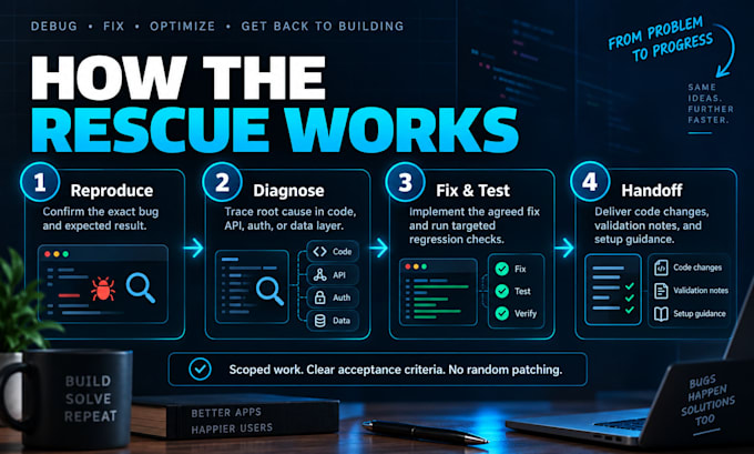 fix bugs in your lovable replit bolt or vibe coded web app