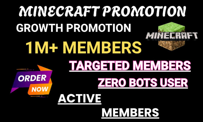 promote minecraft server promotion, dayz, rust, fivem, gaming server, discord ad