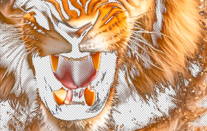 create a premium halftone png for dtg and dtf printing