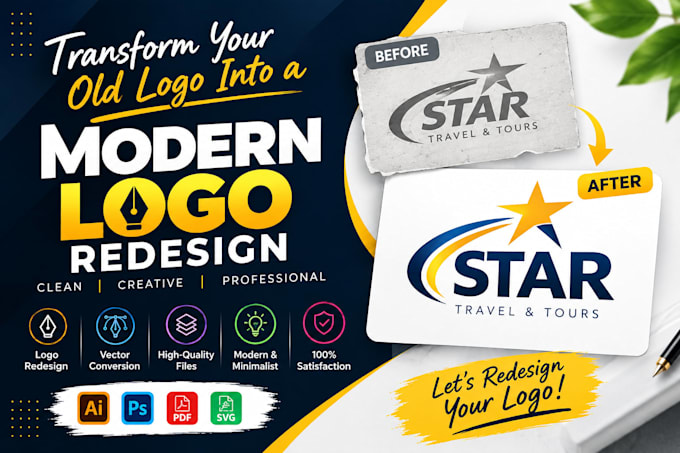 redesign modernize and vectorize your logo