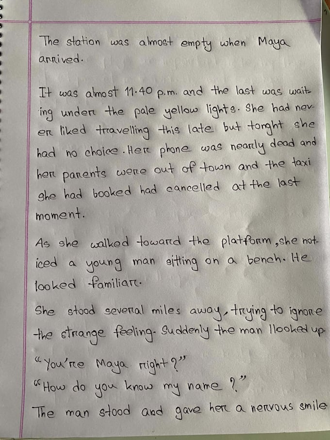 write anything with my beautiful handwriting
