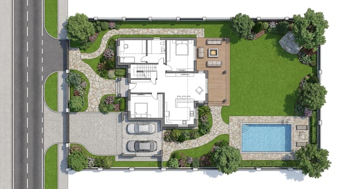 design architectural site plan, plot plan, property layout and site layout