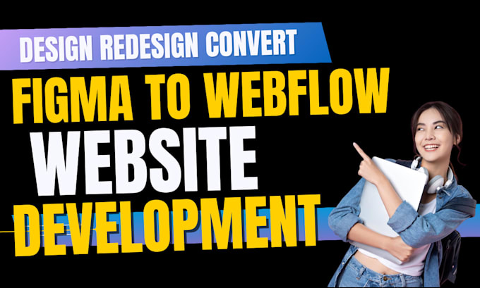 redesign convert figma to webflow cms saas startup website design development