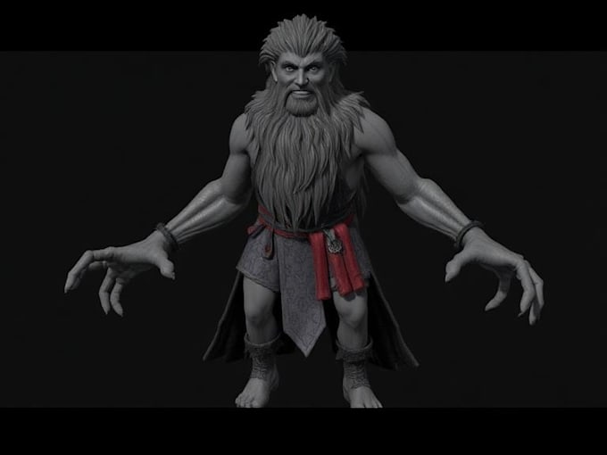 do custom 3d character modelling and sculpting
